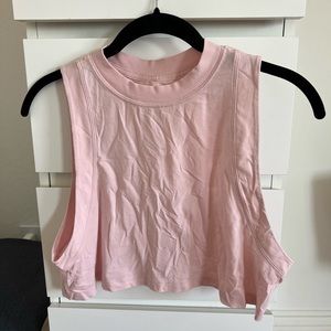 Lululemon Cropped Tank, Pink, Size 4